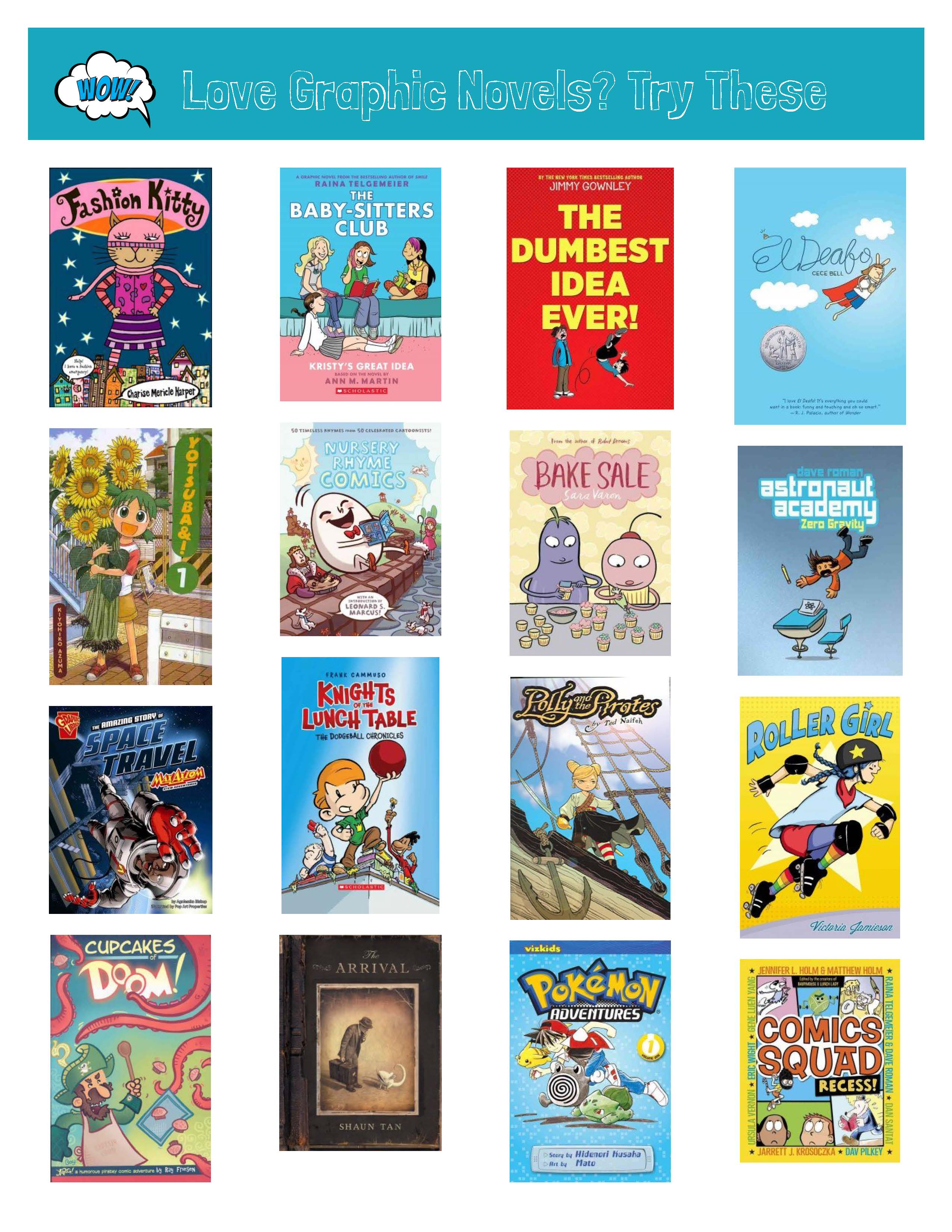 Book List Great Graphic Novels for Kids Granite Media